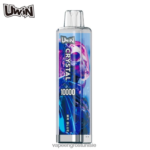 Cigarette Électronique Jetable Tunisie - UWIN CRYSTAL 10000 vapes jetables monsieur bleu ZP24RX15