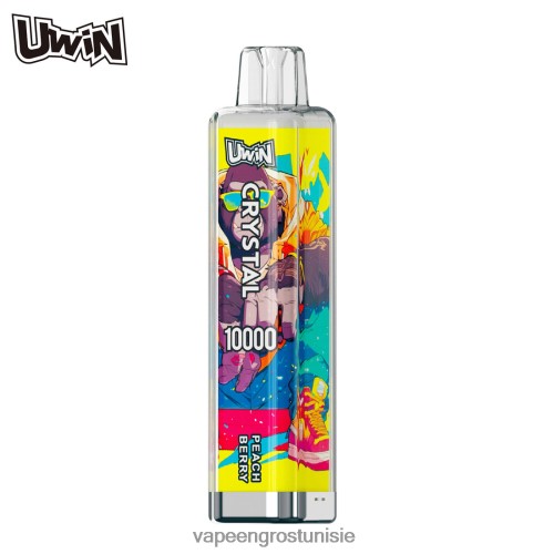 Cigarette Électronique Jetable - UWIN CRYSTAL 10000 vapes jetables baie de pêche ZP24RX12