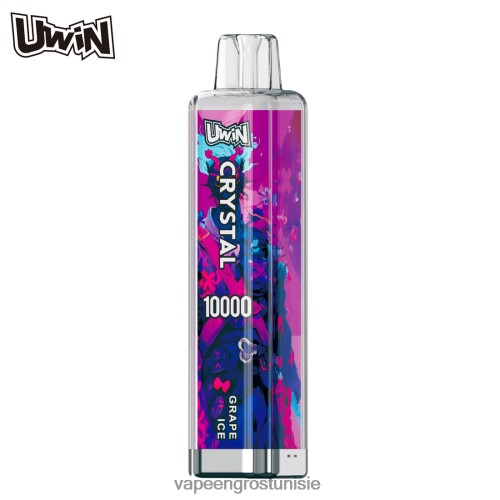 Cigarette Électronique Jetable - UWIN CRYSTAL 10000 vapes jetables glace aux raisins ZP24RX2
