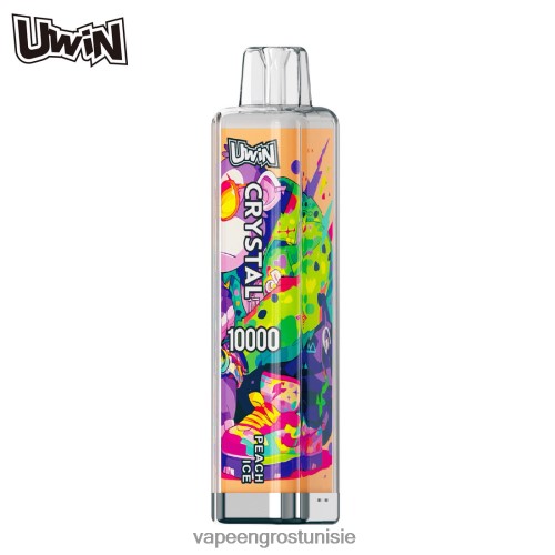 Cigarette Électronique Prix - UWIN CRYSTAL 10000 vapes jetables glace à la pêche ZP24RX10