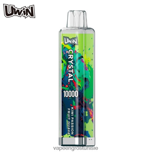 Vapoteuse En Gros - UWIN CRYSTAL 10000 vapes jetables kiwi fruit de la passion goyave ZP24RX8