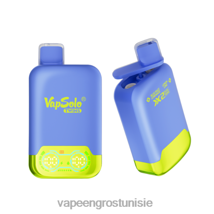 Cigarette Électronique Jetable Tunisie - Vapsolo TWINS vape jetable limonade blue razz et citron vert 6N6RB120