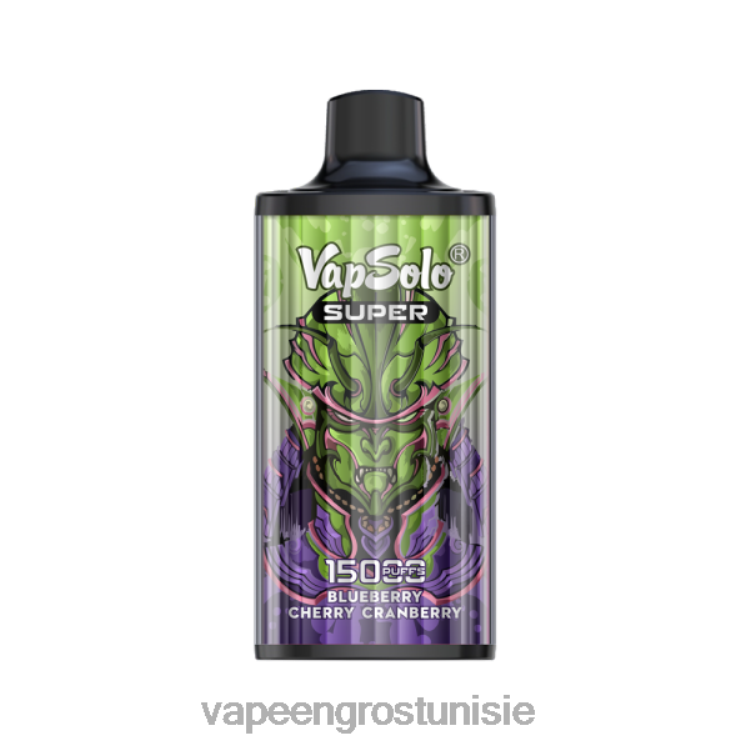 Cigarette Électronique Jetable Tunisie - Vapsolo SUPER vape jetable myrtille cerise canneberge 6N6RB110
