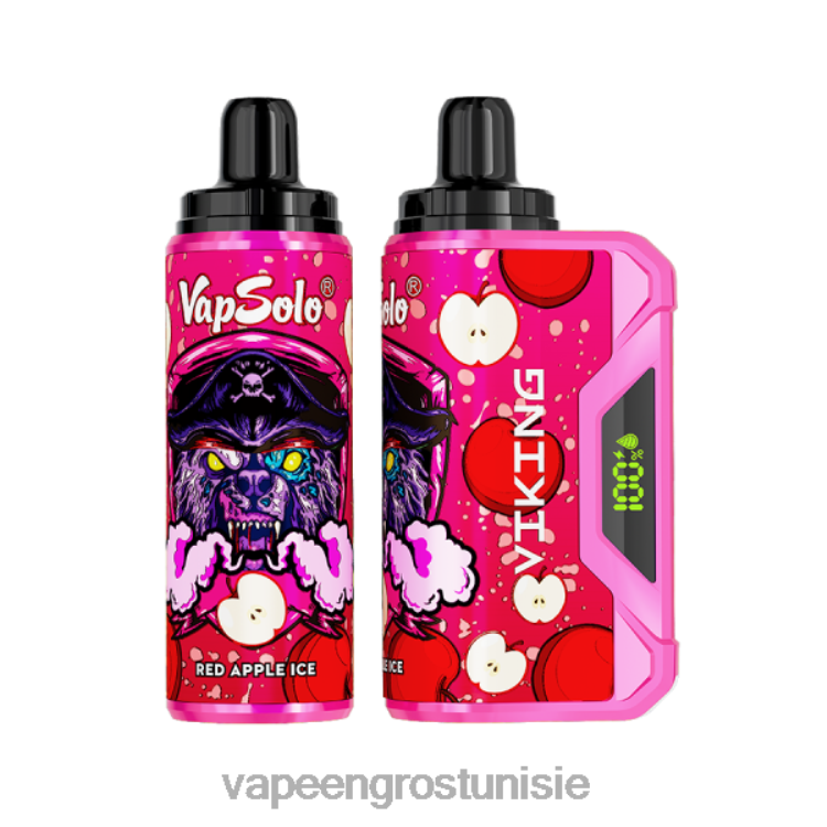 Cigarette Électronique Prix Tunisie - Vapsolo VIKING vape jetable glace à la pomme rouge 6N6RB136