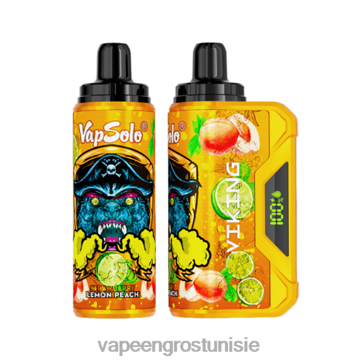 Cigarette Électronique Prix - Vapsolo VIKING vape jetable pêche au citron 6N6RB135